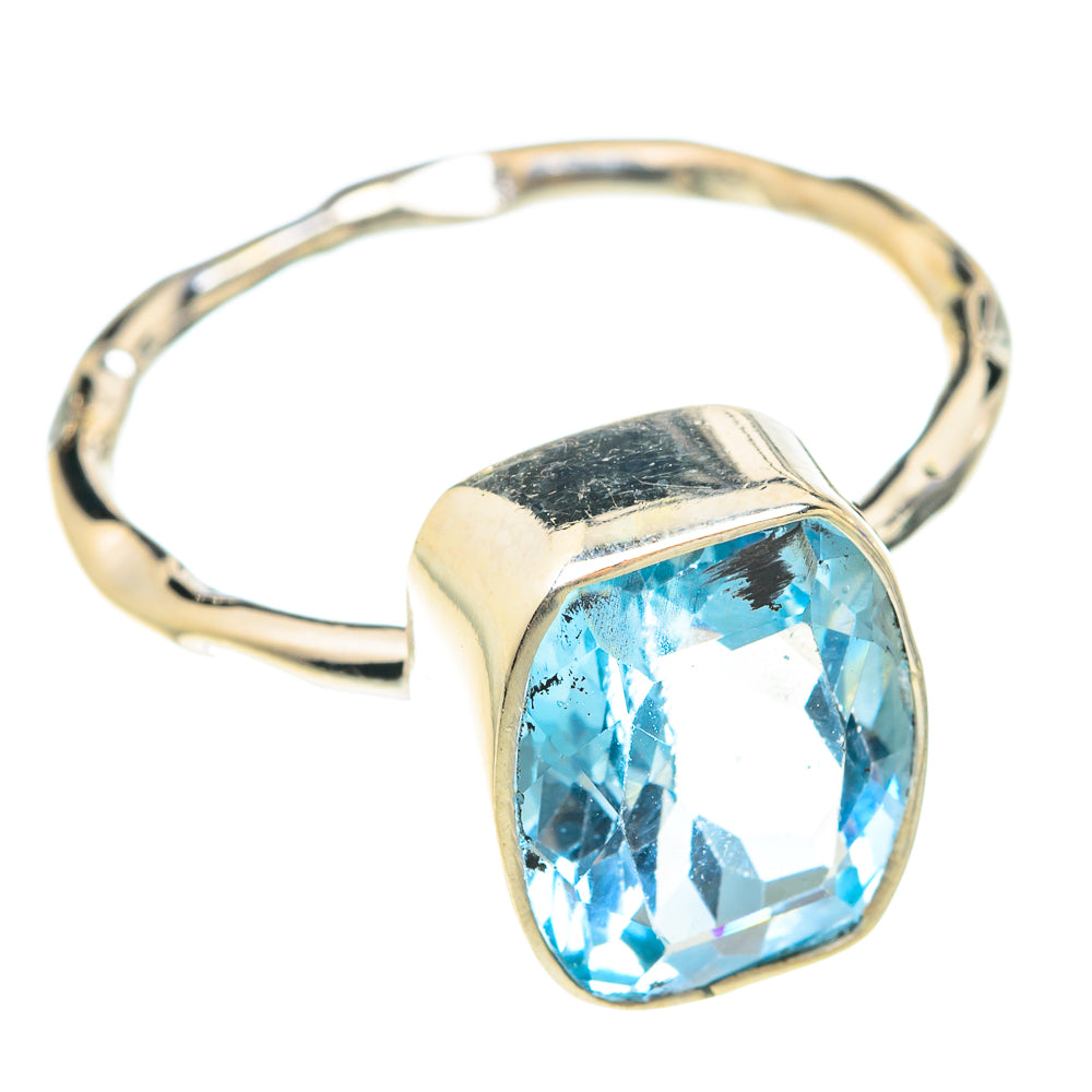 Blue Topaz Rings handcrafted by Ana Silver Co - RING75438