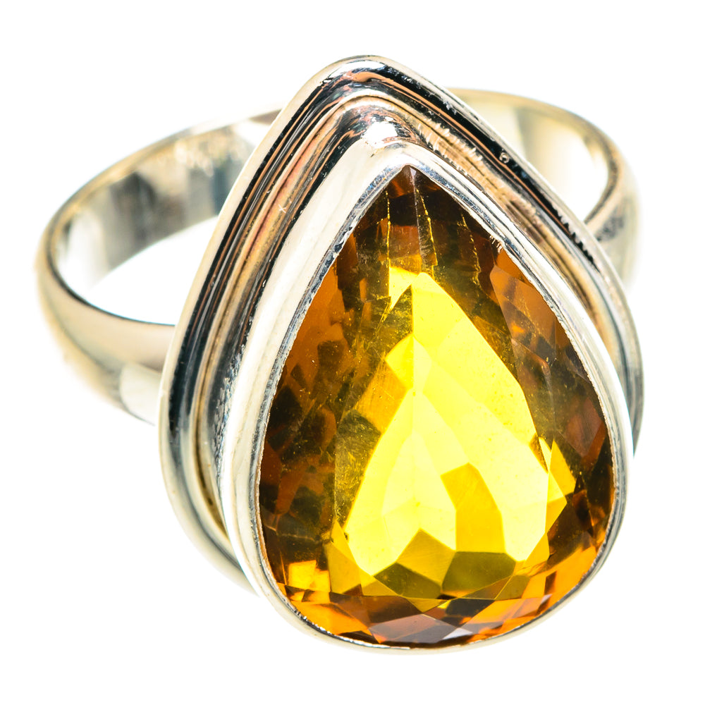 Mandarin Citrine Rings handcrafted by Ana Silver Co - RING75447