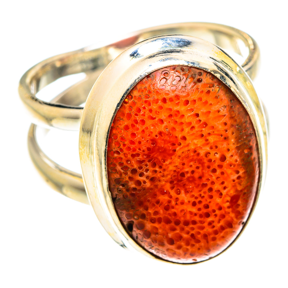 Sponge Coral Rings handcrafted by Ana Silver Co - RING75448