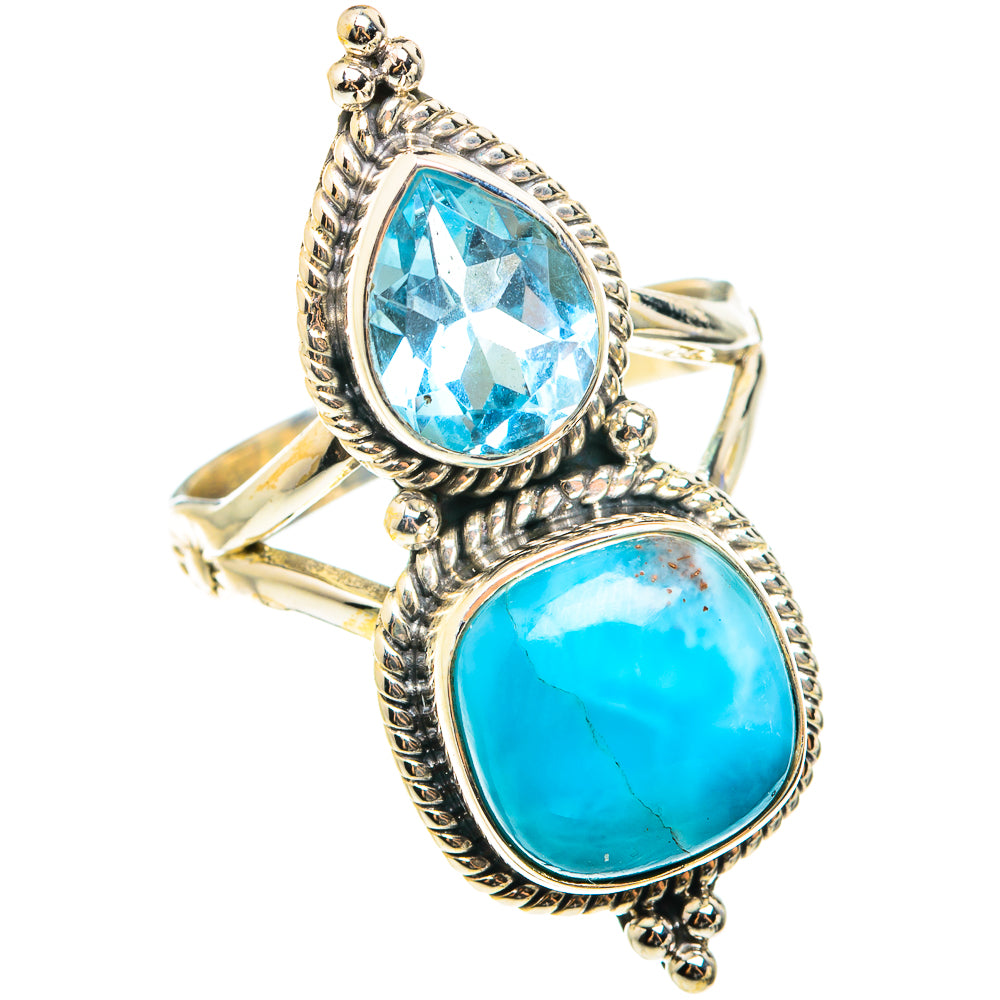 Larimar Rings handcrafted by Ana Silver Co - RING75472