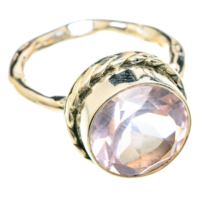 Rose Quartz Rings handcrafted by Ana Silver Co - RING75485