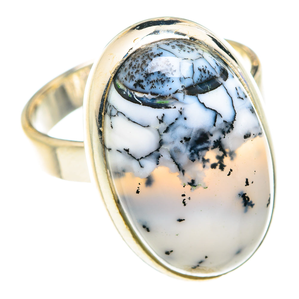 Dendritic Opal Rings handcrafted by Ana Silver Co - RING75495