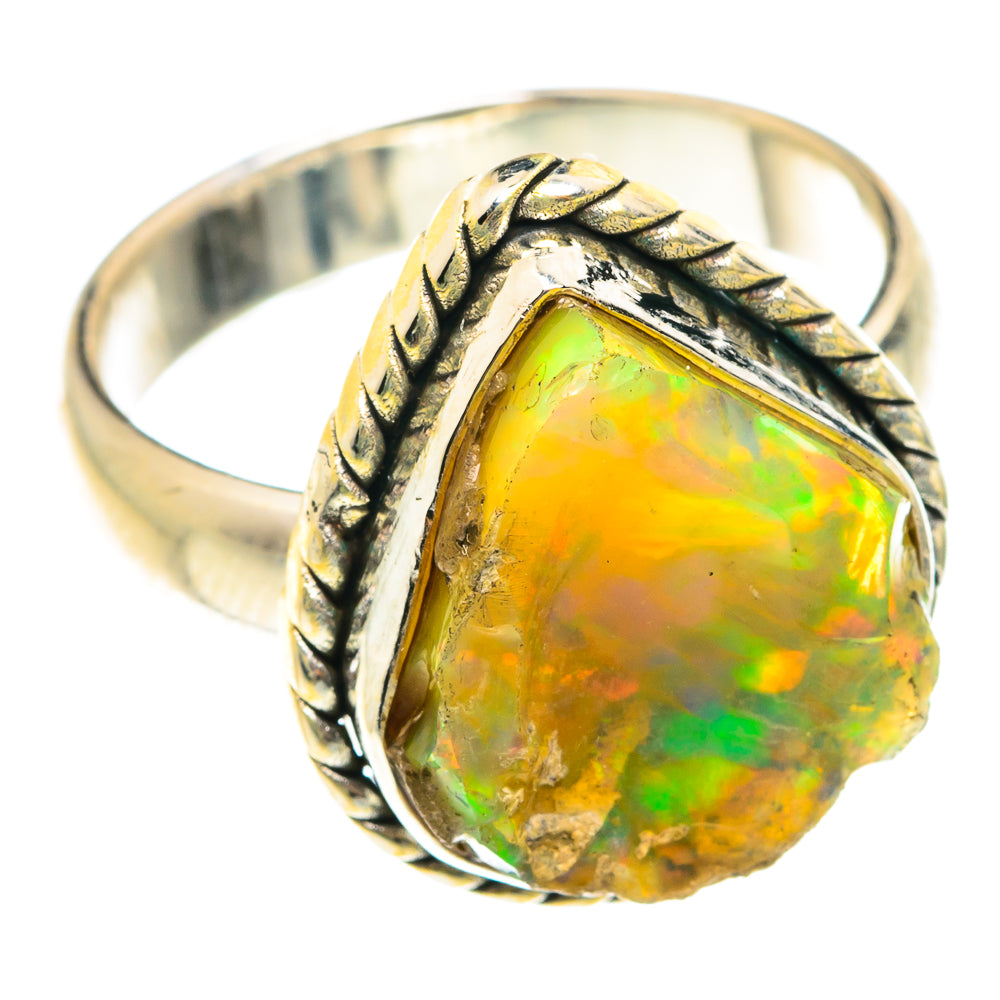 Ethiopian Opal Rings handcrafted by Ana Silver Co - RING75499