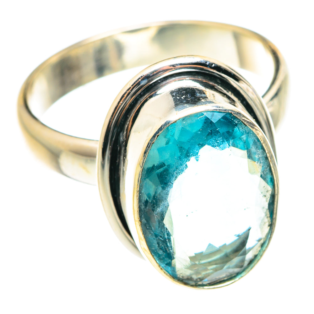 Blue Fluorite Rings handcrafted by Ana Silver Co - RING75507