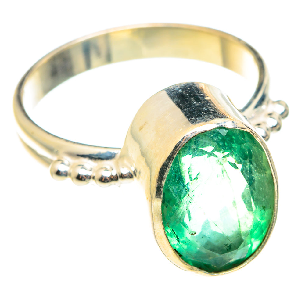Green Fluorite Rings handcrafted by Ana Silver Co - RING75511