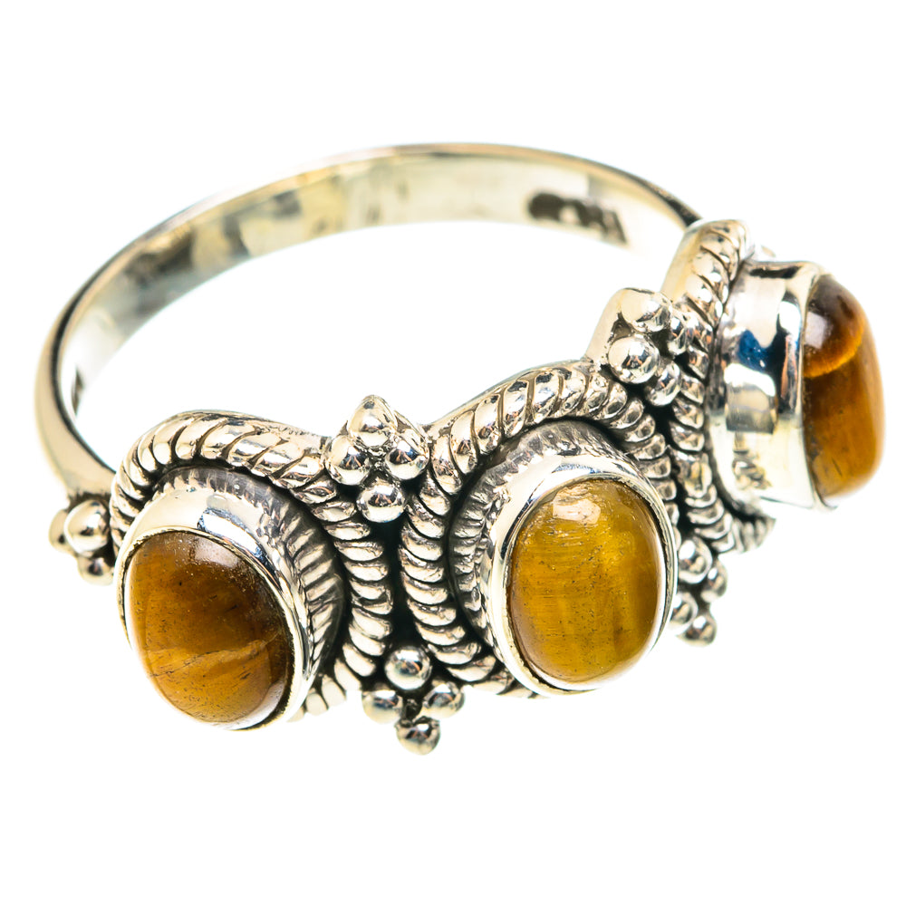 Tiger Eye Rings handcrafted by Ana Silver Co - RING75513
