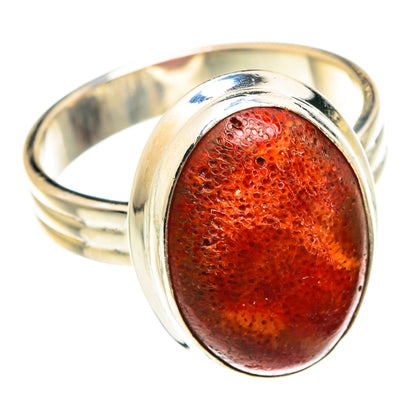 Sponge Coral Rings handcrafted by Ana Silver Co - RING75515 - Photo 2