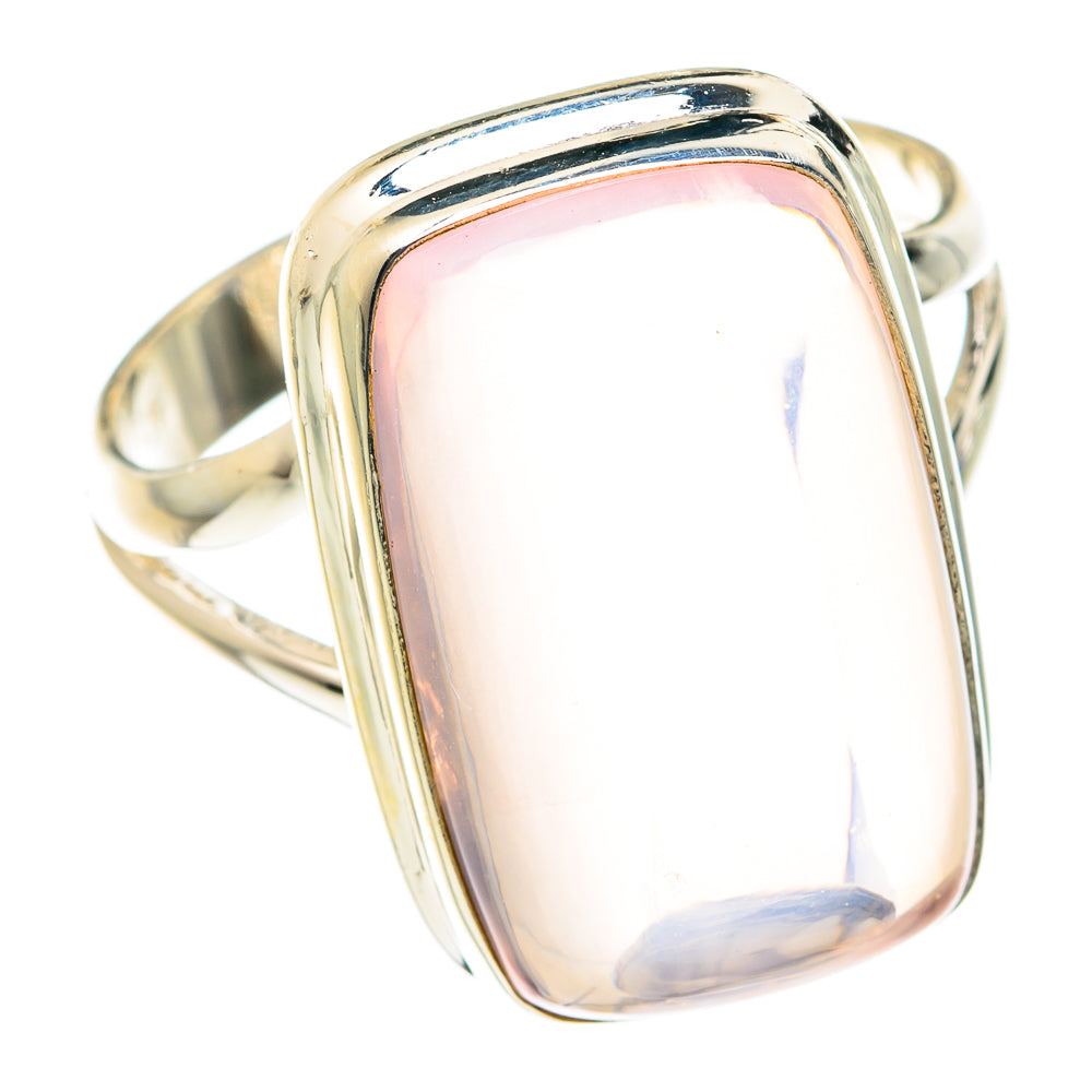 Rose Quartz Rings handcrafted by Ana Silver Co - RING75517