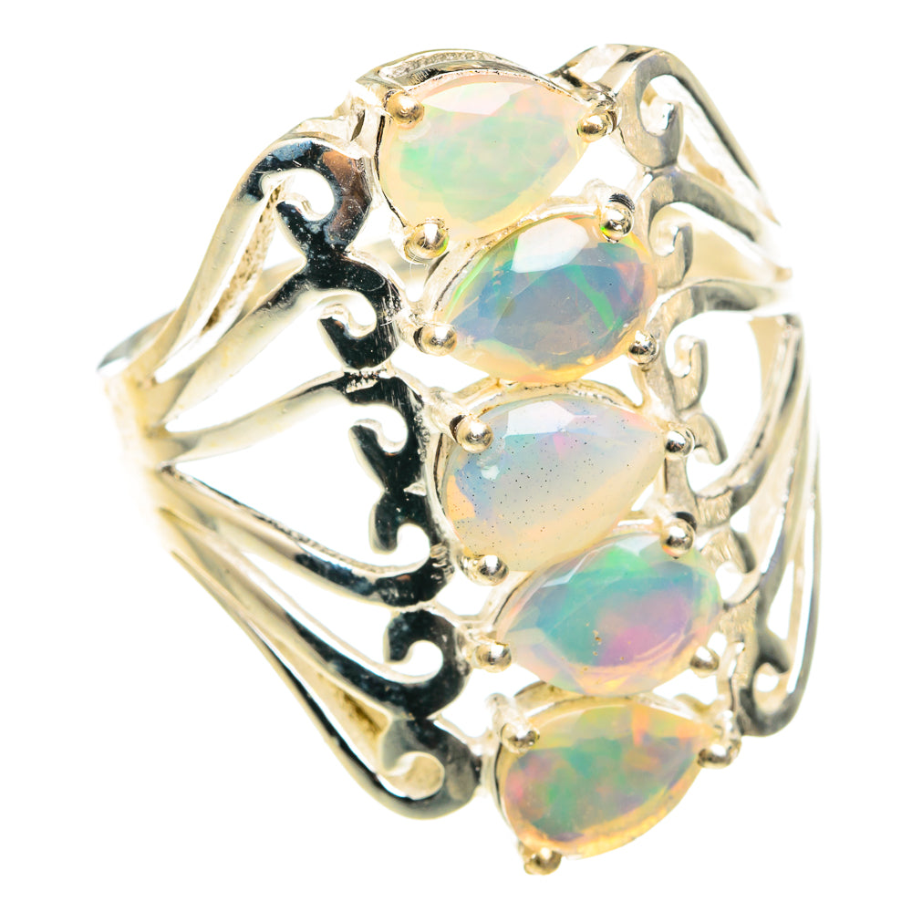 Ethiopian Opal Rings handcrafted by Ana Silver Co - RING75530