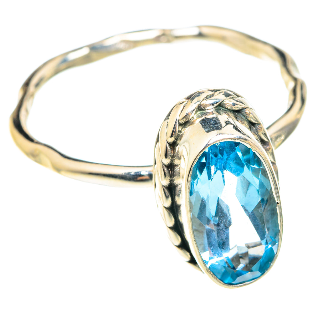 Blue Topaz Rings handcrafted by Ana Silver Co - RING75534