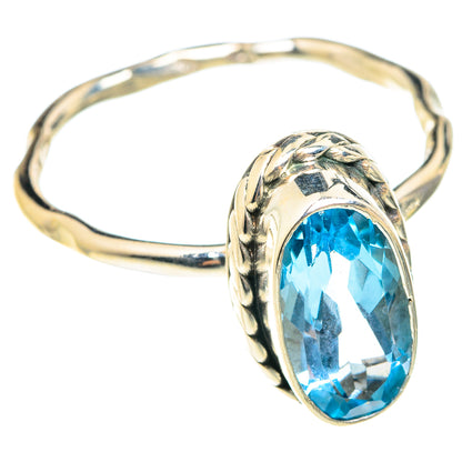 Blue Topaz Rings handcrafted by Ana Silver Co - RING75534