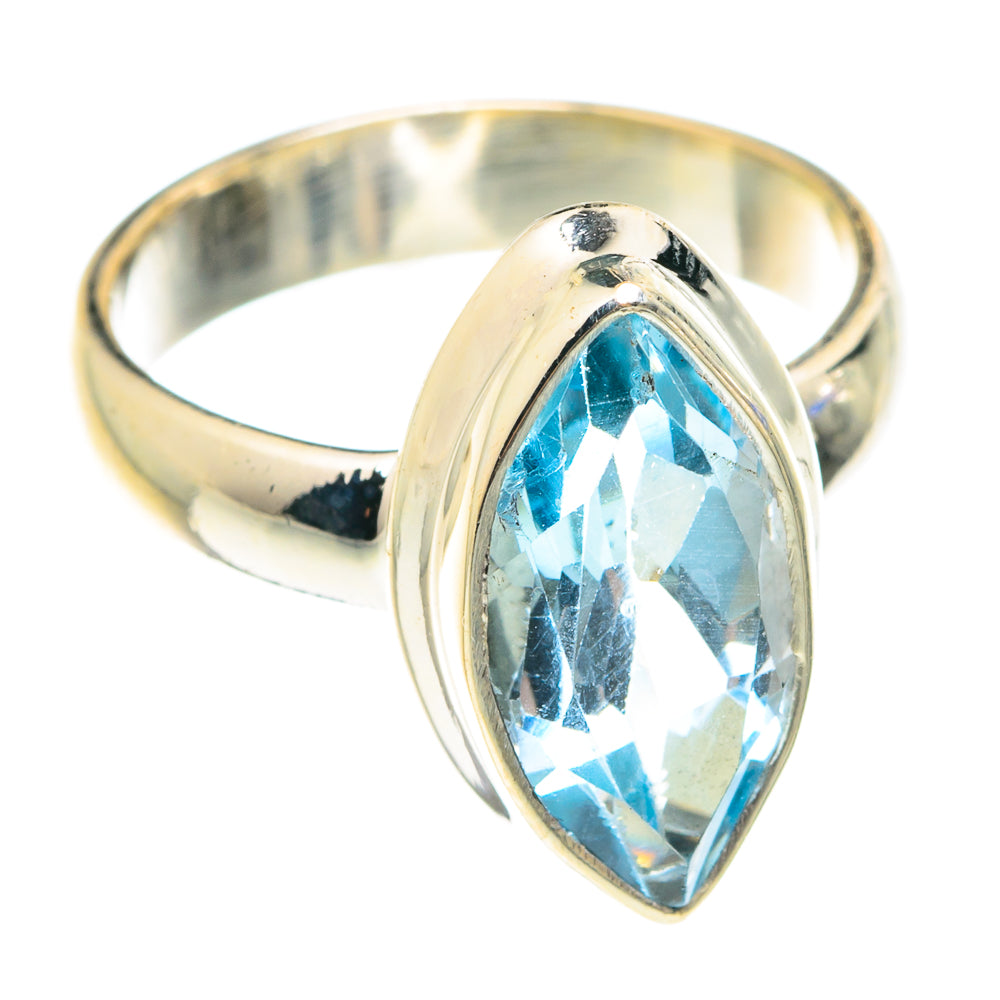 Blue Topaz Rings handcrafted by Ana Silver Co - RING75536