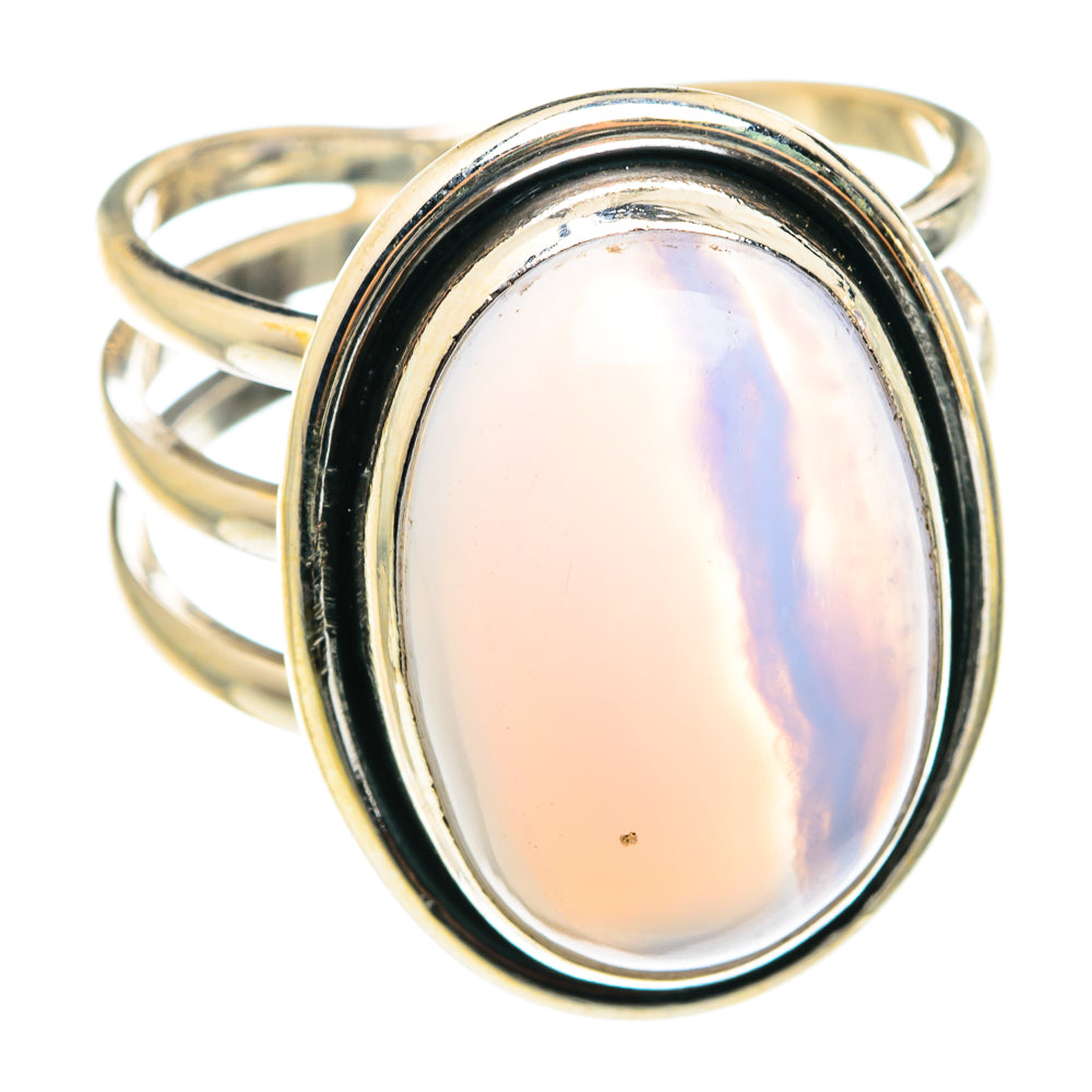 Blue Lace Agate Rings handcrafted by Ana Silver Co - RING75557