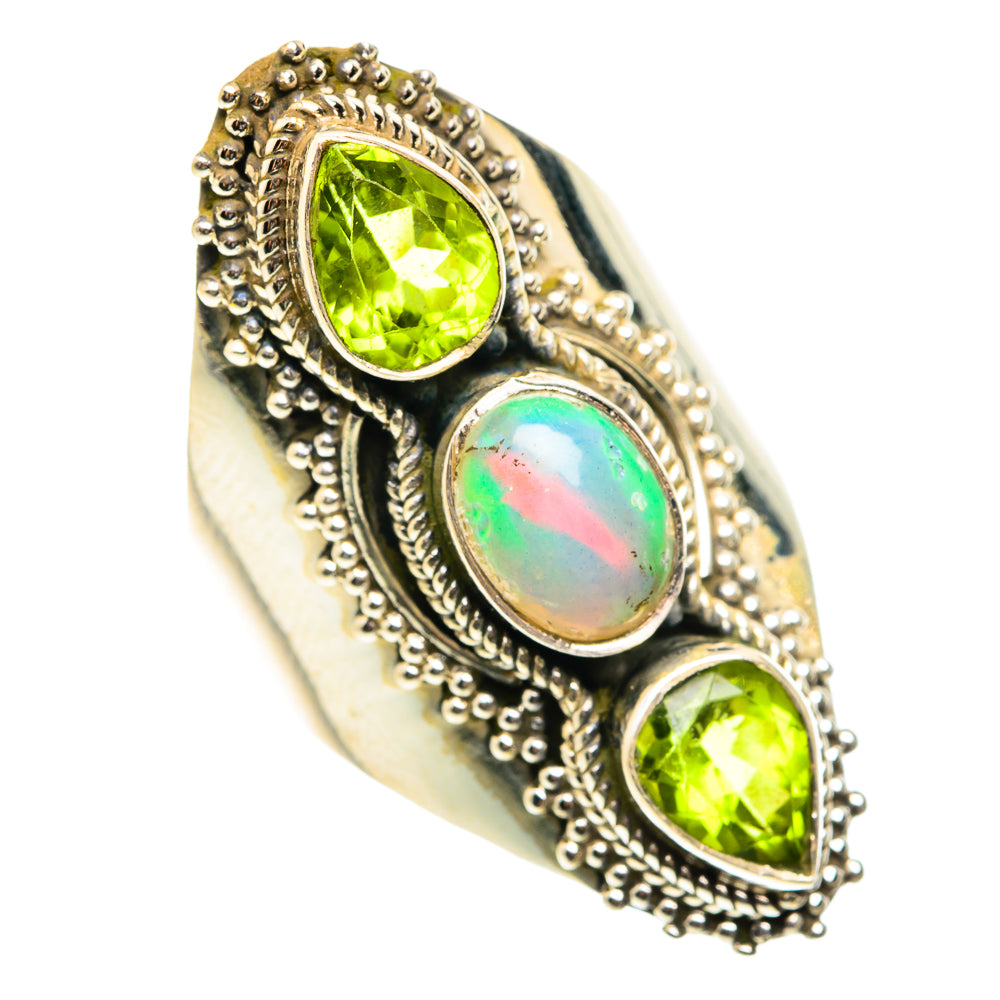 Ethiopian Opal Rings handcrafted by Ana Silver Co - RING75607