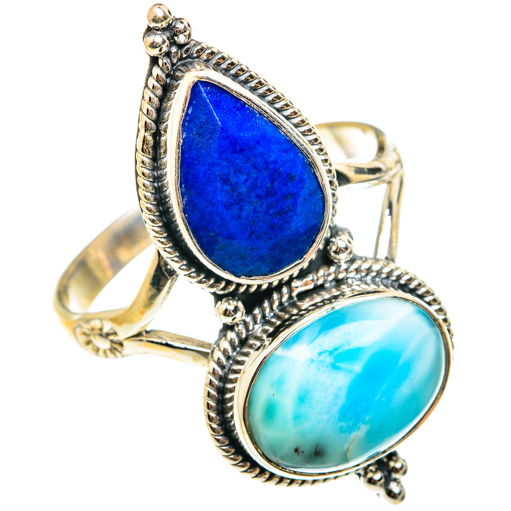 Larimar Rings handcrafted by Ana Silver Co - RING75614