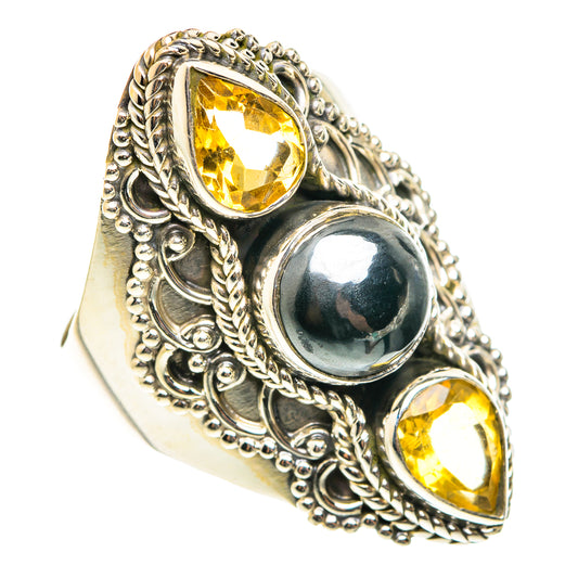 Hematite Rings handcrafted by Ana Silver Co - RING75616