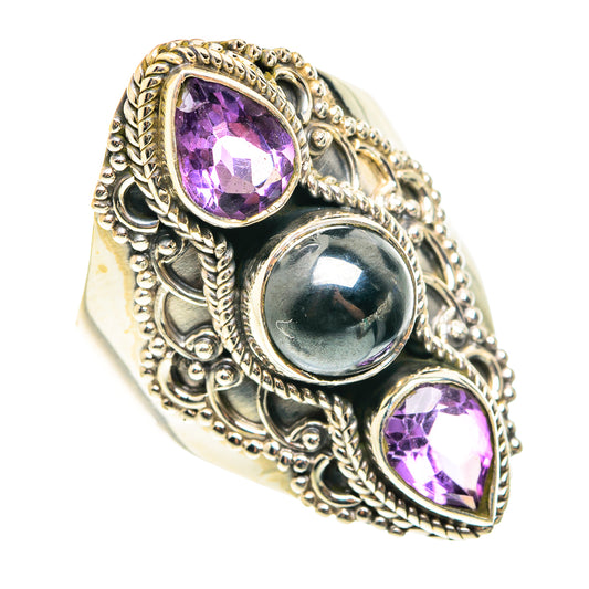 Hematite Rings handcrafted by Ana Silver Co - RING75619