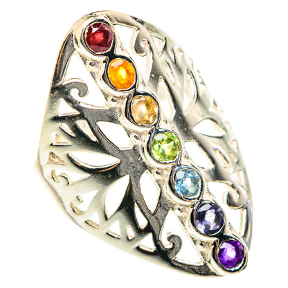 Multi-Stone Chakra Rings handcrafted by Ana Silver Co - RING75621