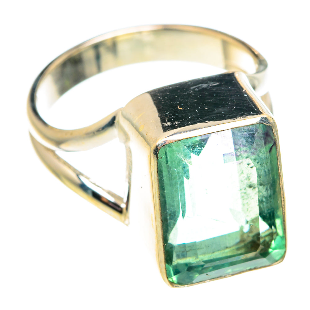Green Fluorite Rings handcrafted by Ana Silver Co - RING75629