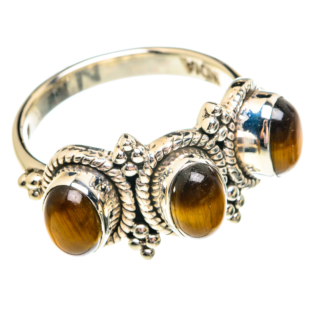 Tiger Eye Rings handcrafted by Ana Silver Co - RING75631
