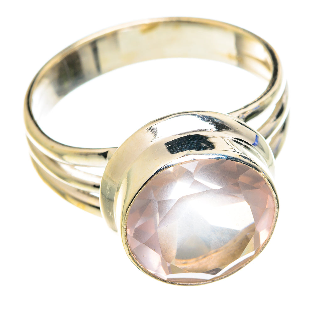 Rose Quartz Rings handcrafted by Ana Silver Co - RING75635