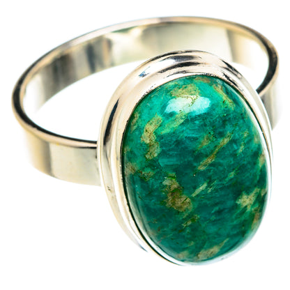 Peruvian Amazonite Rings handcrafted by Ana Silver Co - RING75655
