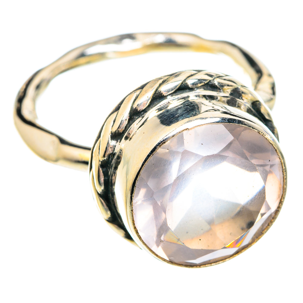 Rose Quartz Rings handcrafted by Ana Silver Co - RING75660