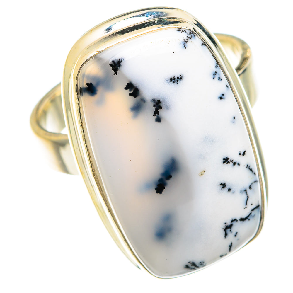 Dendritic Opal Rings handcrafted by Ana Silver Co - RING75672
