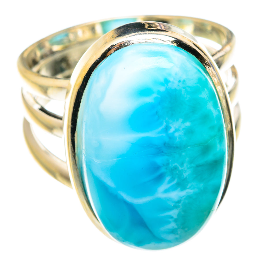 Larimar Rings handcrafted by Ana Silver Co - RING75675