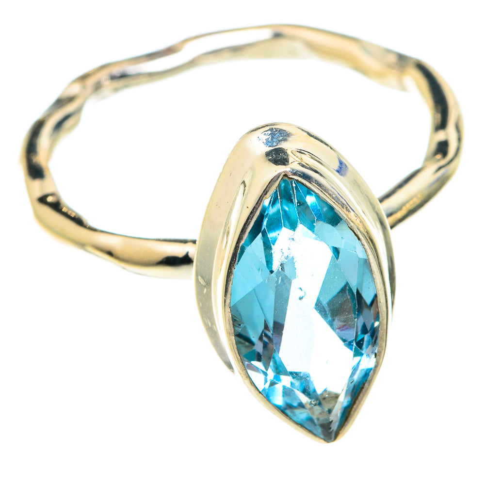 Blue Topaz Rings handcrafted by Ana Silver Co - RING75677