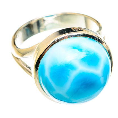 Larimar Rings handcrafted by Ana Silver Co - RING75678