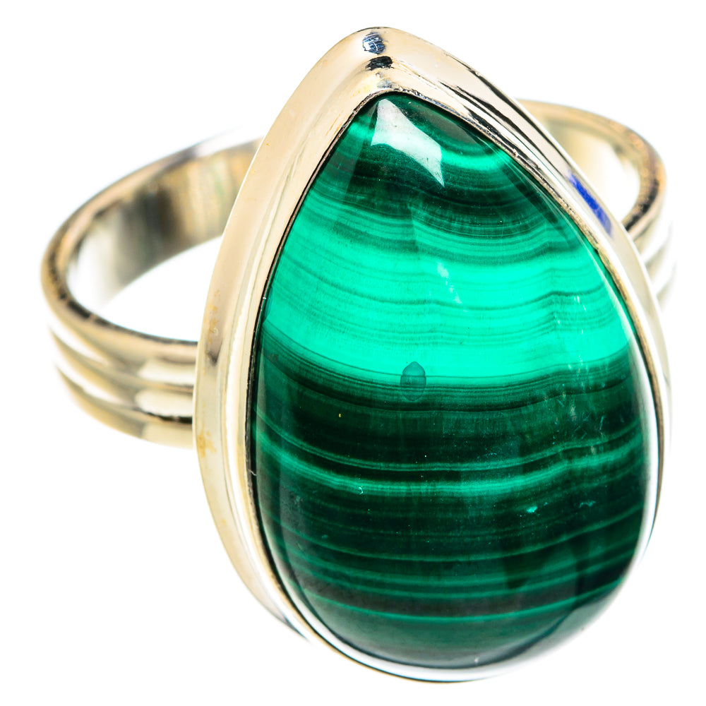 Malachite Rings handcrafted by Ana Silver Co - RING75681