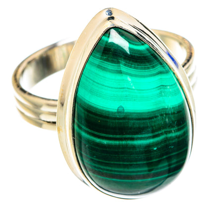 Malachite Rings handcrafted by Ana Silver Co - RING75681
