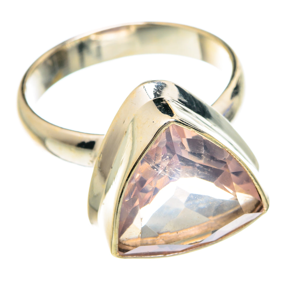 Rose Quartz Rings handcrafted by Ana Silver Co - RING75687