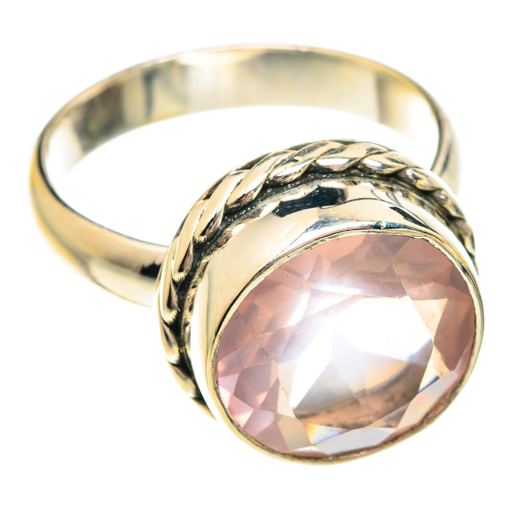 Rose Quartz Rings handcrafted by Ana Silver Co - RING75688
