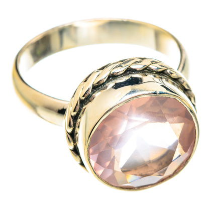 Rose Quartz Rings handcrafted by Ana Silver Co - RING75688