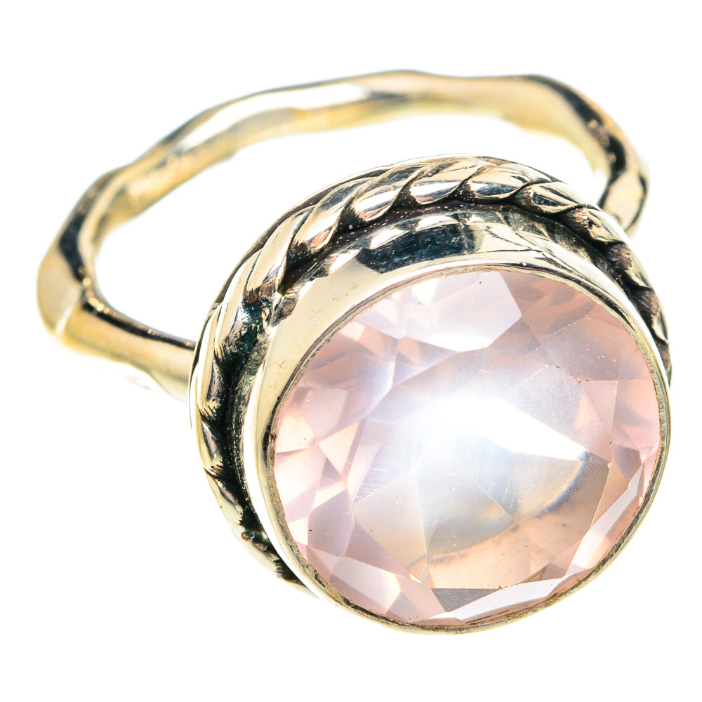 Rose Quartz Rings handcrafted by Ana Silver Co - RING75713