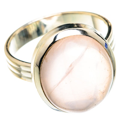 Rose Quartz Rings handcrafted by Ana Silver Co - RING75714
