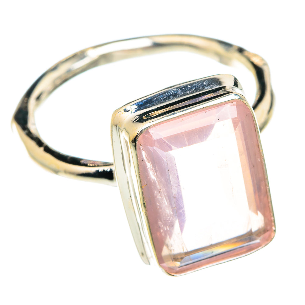Rose Quartz Rings handcrafted by Ana Silver Co - RING75715