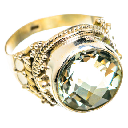 Green Amethyst Rings handcrafted by Ana Silver Co - RING75731