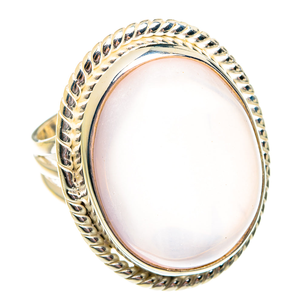 Rose Quartz Rings handcrafted by Ana Silver Co - RING75735