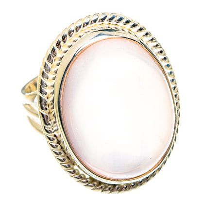 Rose Quartz Rings handcrafted by Ana Silver Co - RING75735