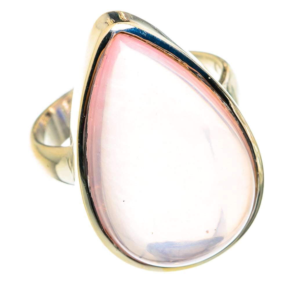 Rose Quartz Rings handcrafted by Ana Silver Co - RING75738