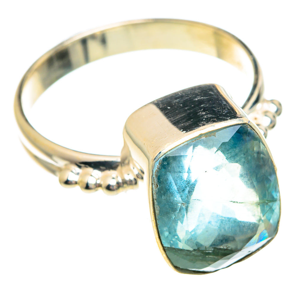 Blue Fluorite Rings handcrafted by Ana Silver Co - RING75747
