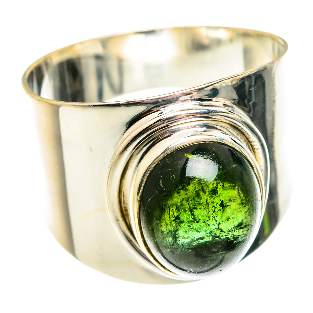 Green Tourmaline Rings handcrafted by Ana Silver Co - RING75753