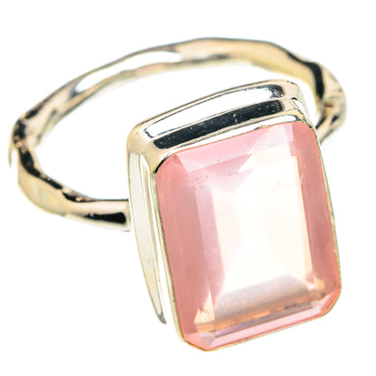 Rose Quartz Rings handcrafted by Ana Silver Co - RING75755