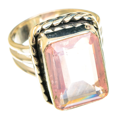 Rose Quartz Rings handcrafted by Ana Silver Co - RING75759