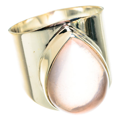 Rose Quartz Rings handcrafted by Ana Silver Co - RING75779