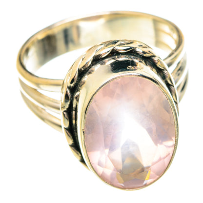 Rose Quartz Rings handcrafted by Ana Silver Co - RING75780
