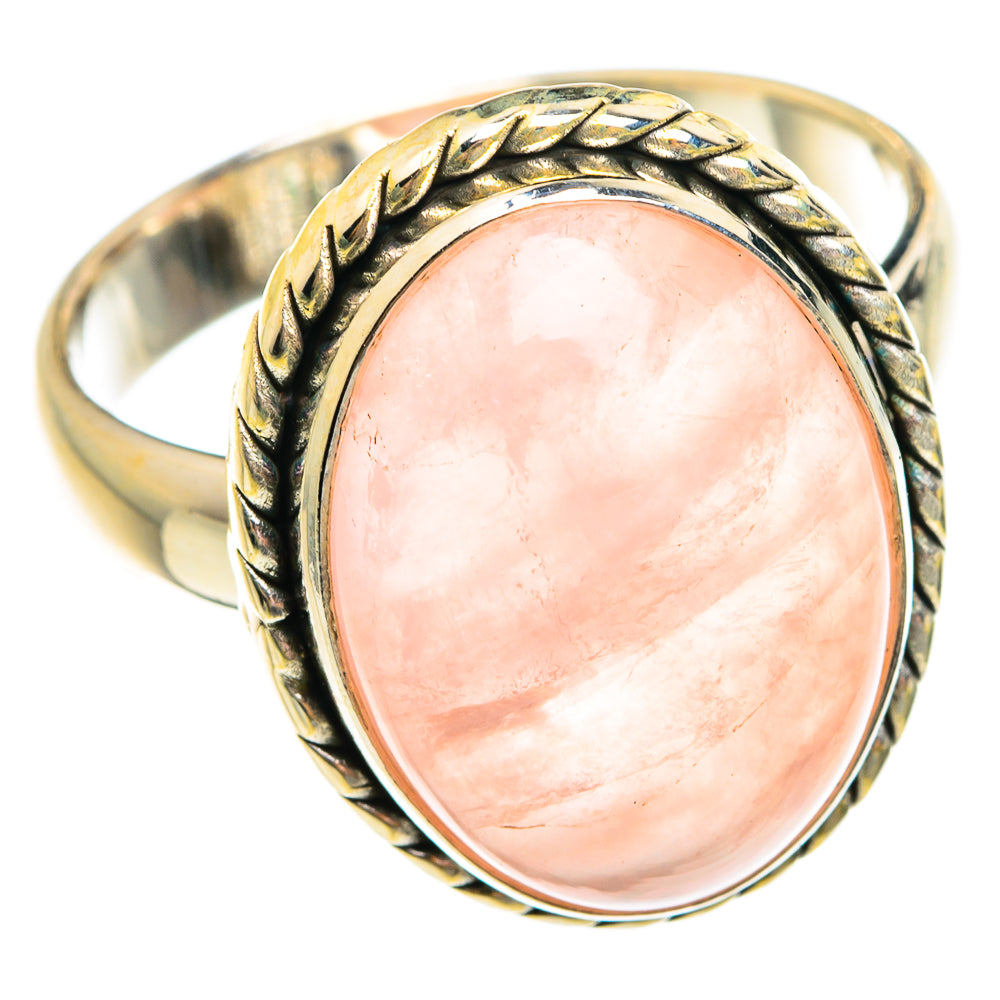 Rose Quartz Rings handcrafted by Ana Silver Co - RING75781